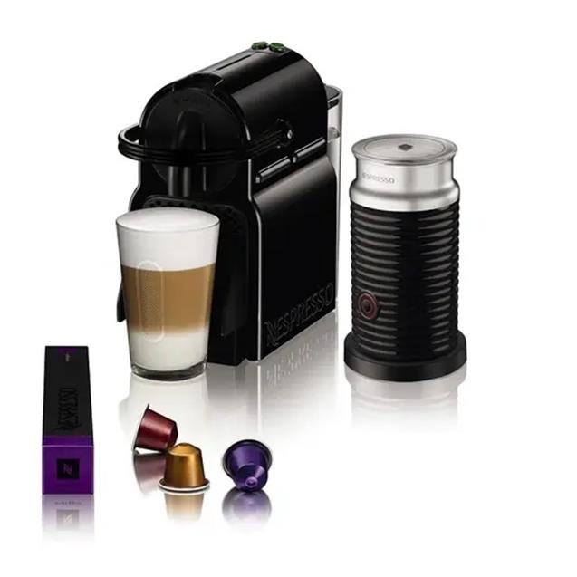 Cafetera Nespresso Inissia Black 0.7 Lts + Aeroccino3