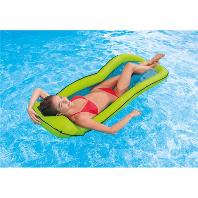 Colchoneta Inflable Intex Mesh Lounge Verde