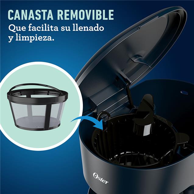 Cafetera Oster Dsc12b Filtro 12 Tazas Negro