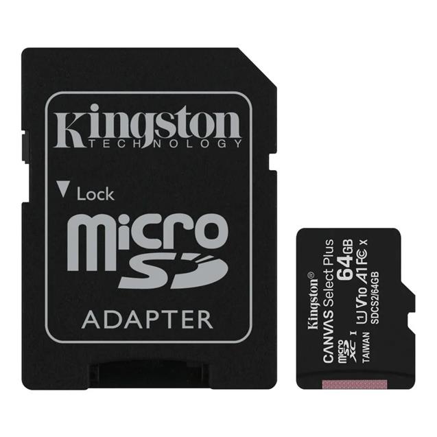 Tarjeta De Memoria Micro Sd Kingston Sdcs2 64gb