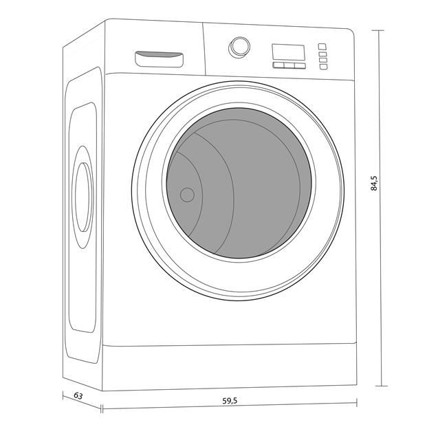 Lavarropas Whirlpool Wlf91ab 9kg 1200 Rpm Inverter