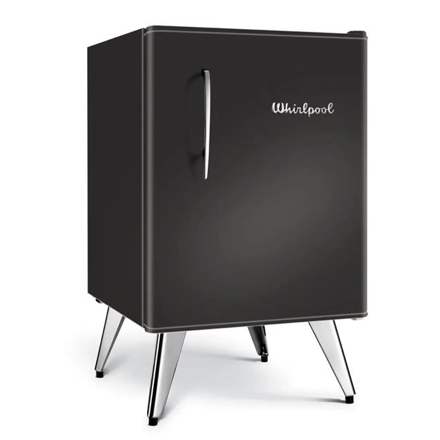 Heladera Vintage Whirlpool (Wra09/B3) 76 Lts Negro