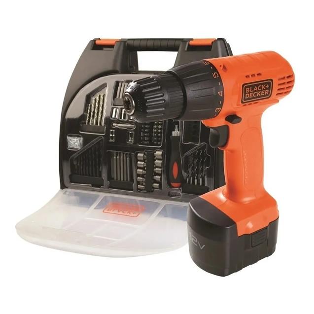 Taladro Black & Decker Inalambrico 10 Mm 12v + Accesorios (cd-121k100)