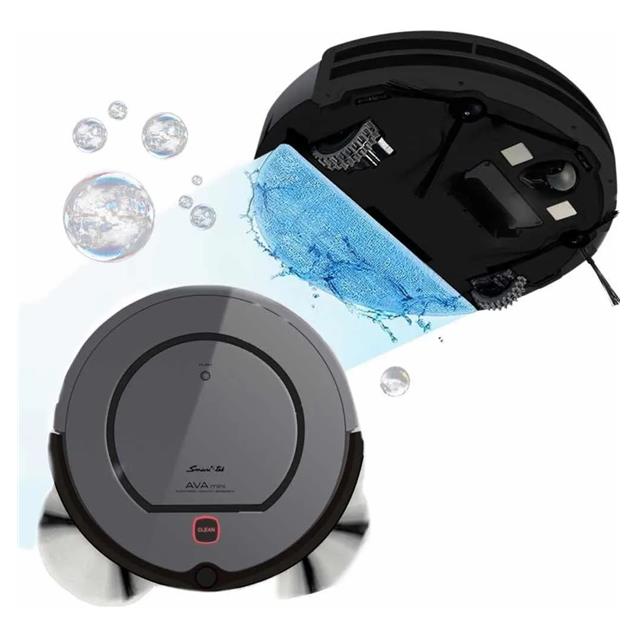 Aspiradora Robot Smart-Tek Ava Mini + Mopper Dark Grey