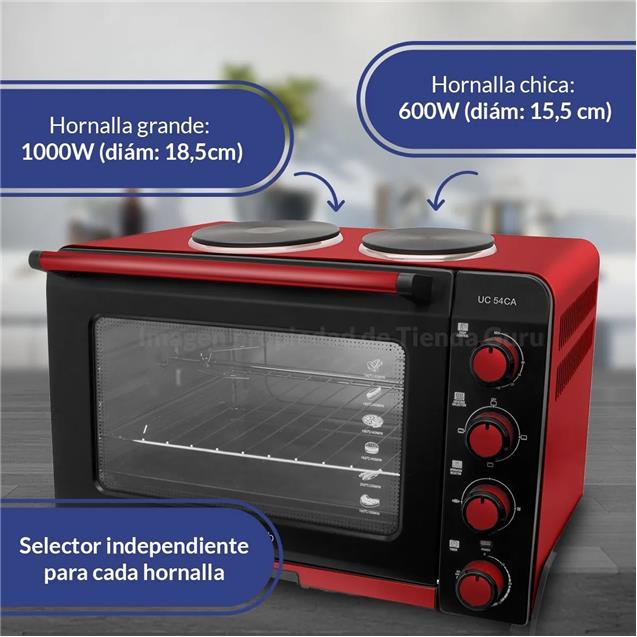 Horno Eléctrico Ultracomb Uc54ca 2 Anafes Grill y Convección 54 Lts