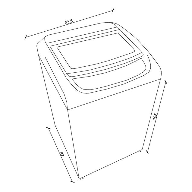 Lavarropas Whirlpool (Wwi16cb) Carga Superior 10kg 700 Rpm Blanco
