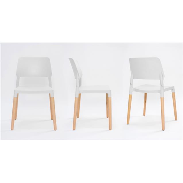 Silla Vahume Icon Polipropileno Blanco