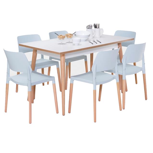 Mesa Vahume Icon 140x080 Blanco Tiza (no incluye sillas)