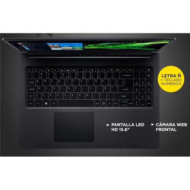 Notebook Acer Aspire 3 15.6" Amd R5 3500u - 12g 1tb Black W10