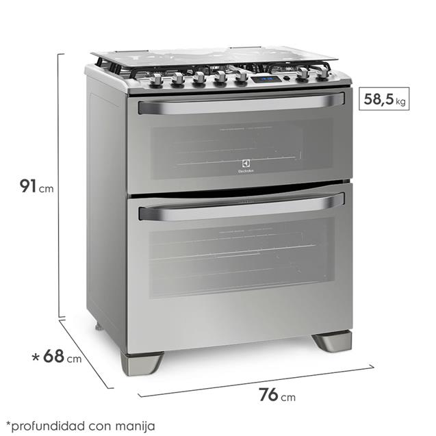 Cocina Electrolux 76dxr 76cm Doble Horno