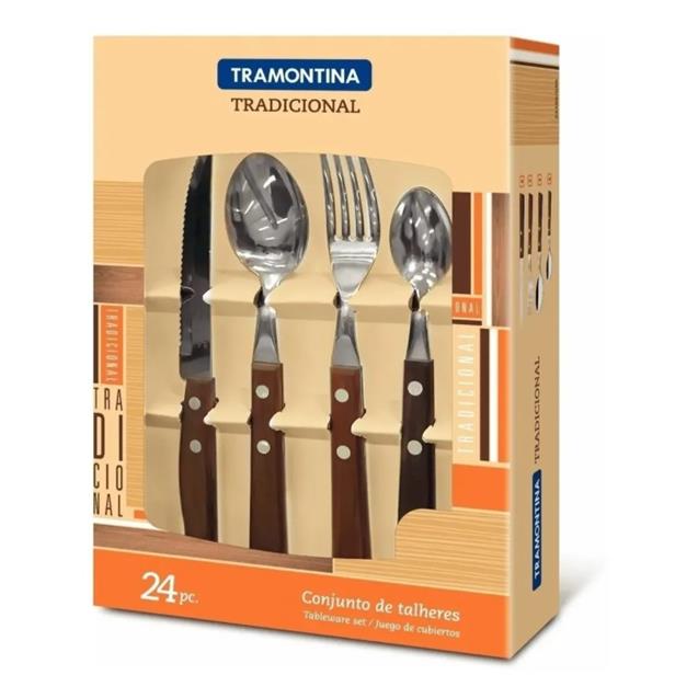 Set Cubiertos Tramontina 22299/050 Tradicional 24 Piezas