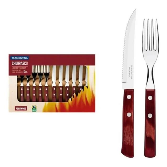 Set Cubiertos Tramontina 21199/703 Polywood 12 Piezas