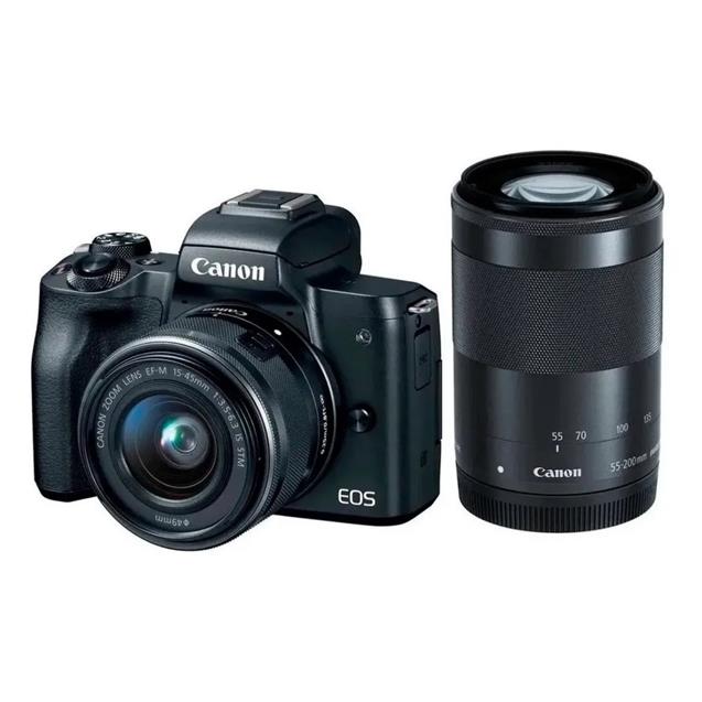 Camara Canon Eos M50 15-45 + 55-200/ 24.1 Mpx