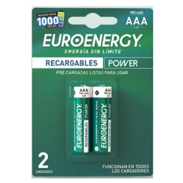 Pilas Euroenergy AAA 900mAh X2