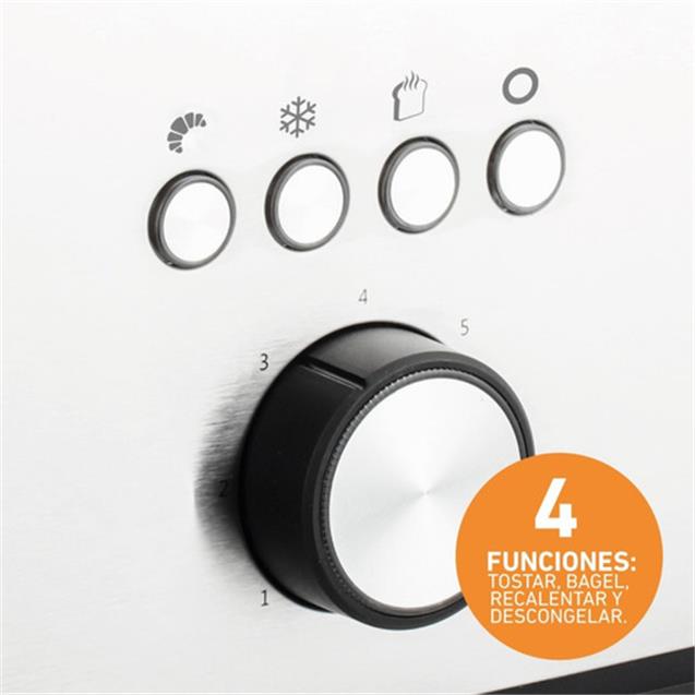 Tostadora Peabody 2 Bahías Xl Inoxidable (PET1450XL)