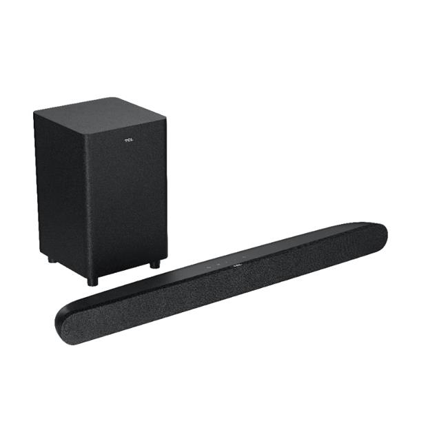 Barra De Sonido Tcl 2.1 240w Subwoofer Inalámbrico Hdmi/Usb/ Bluetooth/Óptico/Aux 3.5 (TS6110)