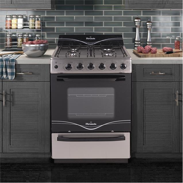 Cocina Florencia a Gas Mg 56cm Inoxidable (5538F)