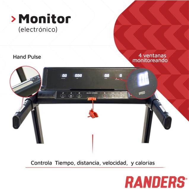 Cinta Motorizada Randers con Inclinación Hasta 110kg (ARG-462)