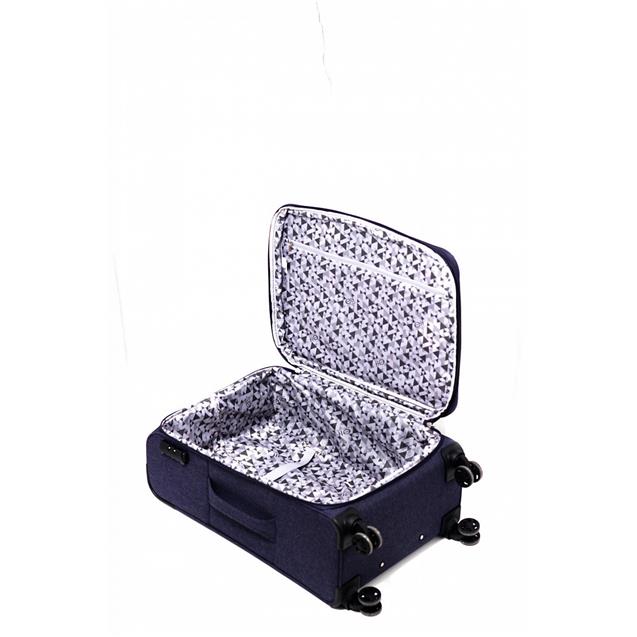 Valija Mediana Elf 4 ruedas Nylon Azul (4170/24)