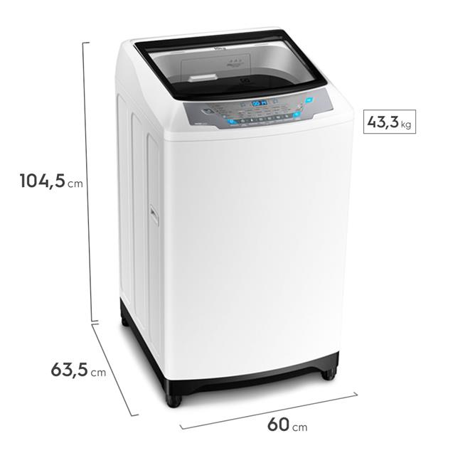 Lavarropa Electrolux Carga Superior 10Kg 750Rpm Blanco (ELAC310W)