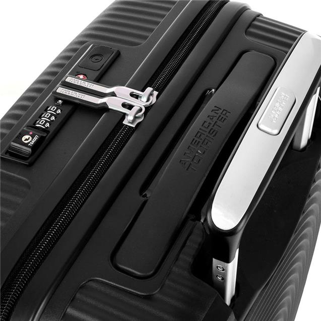 Valija American Tourister Curio 20" Tsa Negro Apertura Frontal Rígido (13108310411)