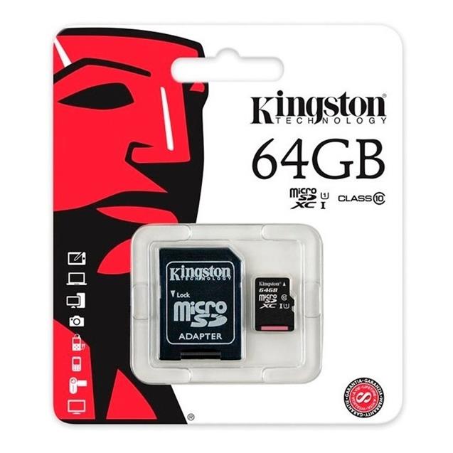Tarjeta de Memoria Micro Sd Kingston Clase 10 Uhs-S 64gb (412127)