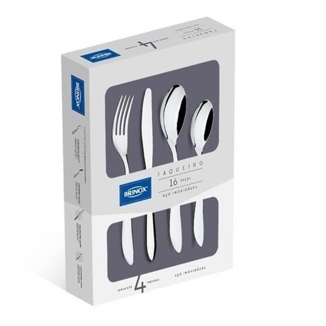 Set Cubiertos Brinox 5103/447 Bellagio 16 Piezas