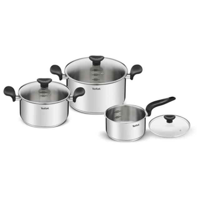 Set Cacerolas T-Fal Primary 6 Pzs 16/20/24 Cm (E3086S74)
