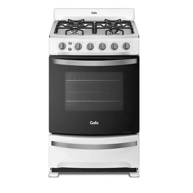 Cocina Gafa 56 Cm Encendido eléctrico/Timer/Autolimpiante Blanca (CGB56)