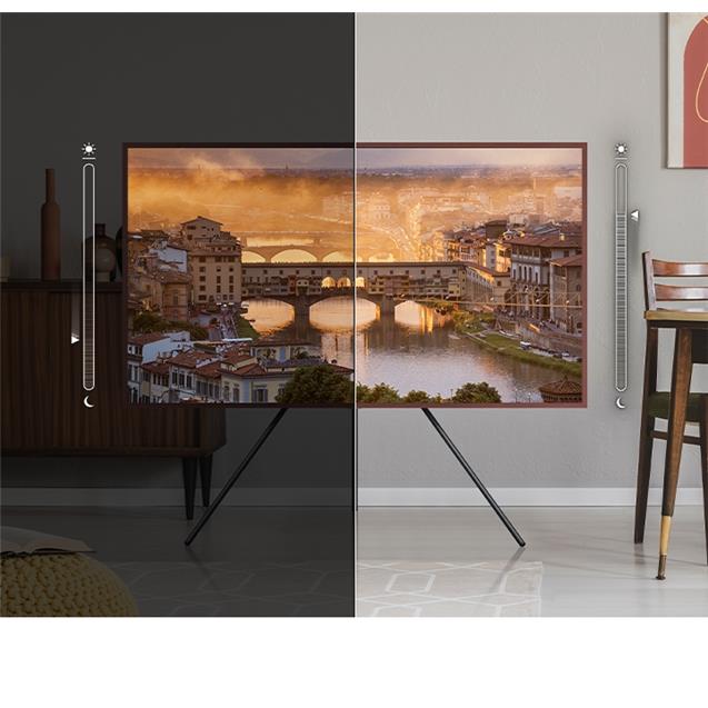 Smart Tv Samsung The Frame 55" Qled 4k Marrón (QN55LS03)