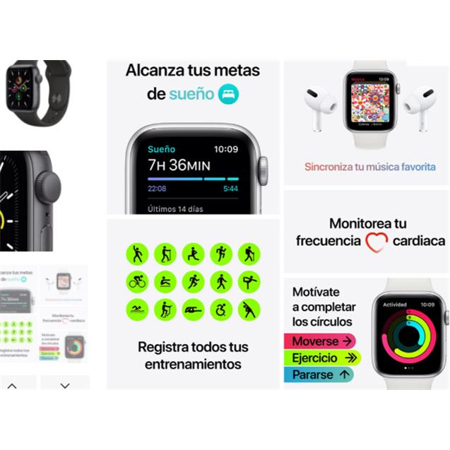 Smart Watch Apple Serie-Se 40mm Space Gray (MKQ13LL/A )
