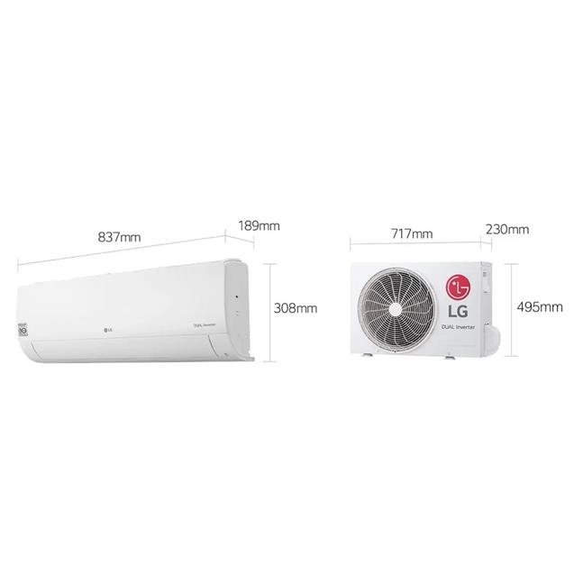 Split Dual Inverter LG 3100 Frío/Calor WiFi (S4NW12JA31A)