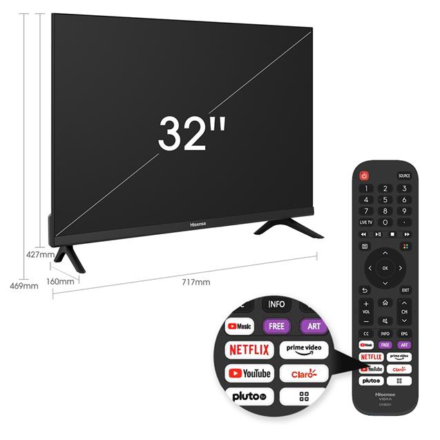 Smart Tv Hisense 32" Hd (9132A421GSV)