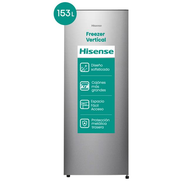 Freezer Hisense 166 Lts Vertical Plata (RS20DCS)