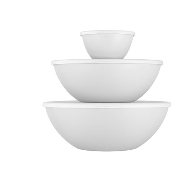 Set Contenedor Coza Essential 0.25/2.5/3.5 Lts Blanco (99261/1126)
