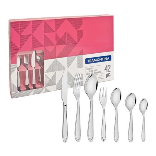 Set Cubiertos Tramontina Laguna 42 Piezas (66906/774)