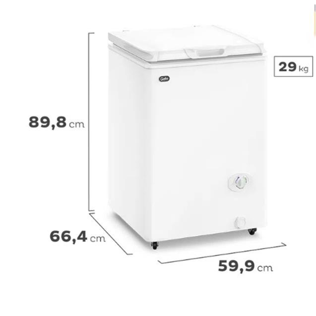 Freezer Gafa 117 Lts 1 Puerta Inverter Blanco (FGHI100BS)