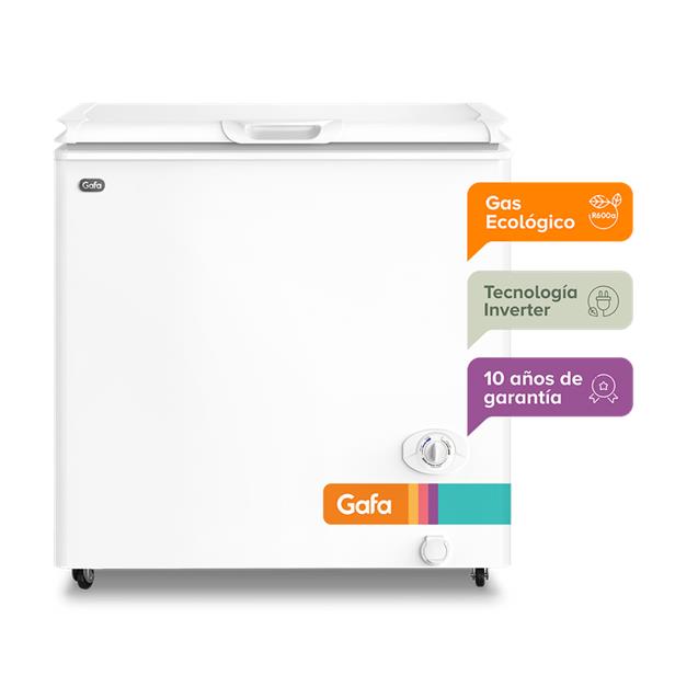 Freezer Gafa 205 Lts 1 Puerta Inverter Blanco (FGHI200BM)