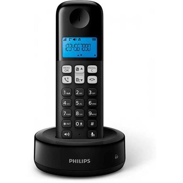 Teléfono Inalámbrico Philips Negro (D1311B/77)