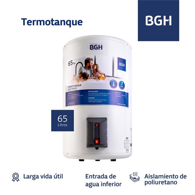 Termotanque Bgh 65 Lts Electrico (BTE065EC)