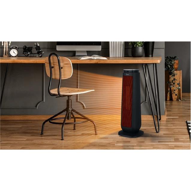 Calefactor Midea Cerámica/Torre 2000w Negro (TCHF20BE1)