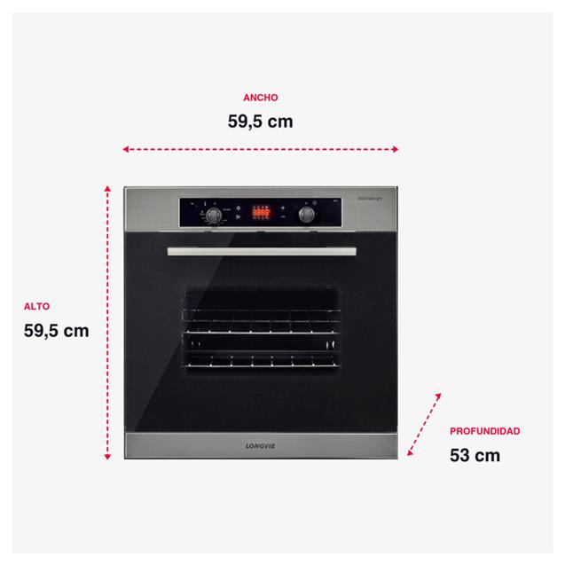 Horno Longvie Gas Inoxidable (H6900XT)