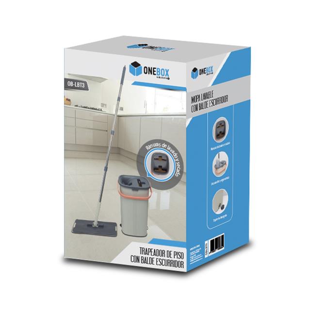 Mopa Onebox Microfibra Lavable C/BALDE (OB-LBT3)