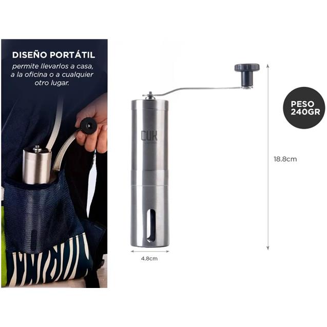 Molinillo Gadnic 40grs Manual Inoxidable (GRINDER3)