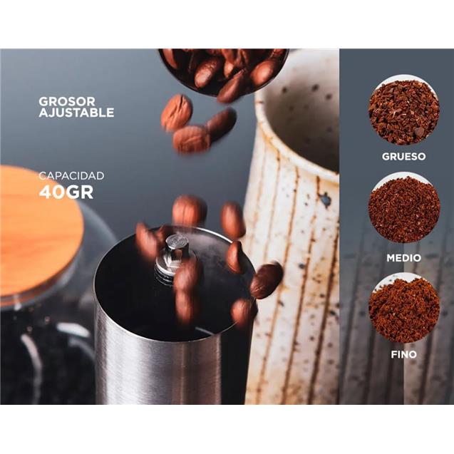 Molinillo Gadnic 40grs Manual Inoxidable (GRINDER3)