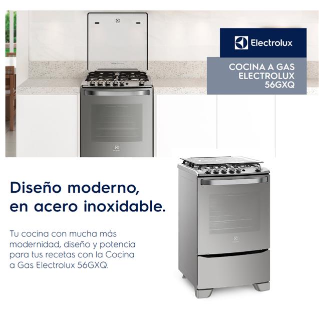 Cocina Electrolux Multigas 56cm Horno Inox (56GXQ)