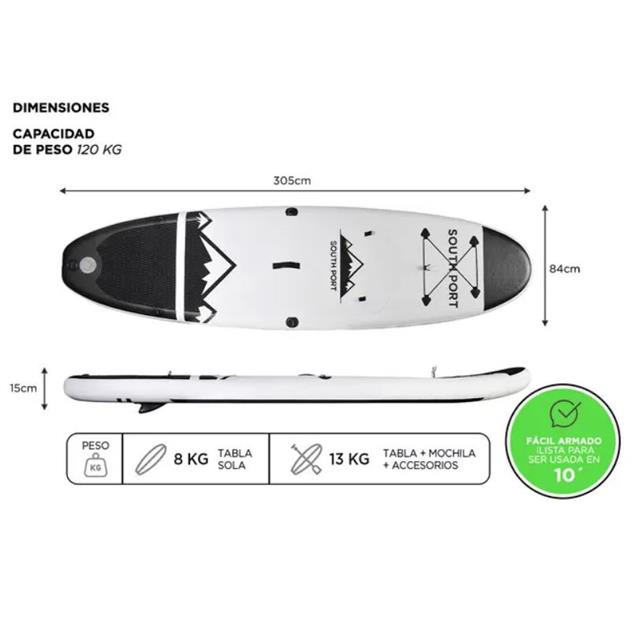 Tabla Stand Up Gadnic Bertha Inflable (PBOARD01)
