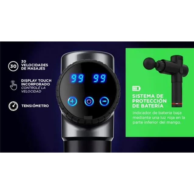 Masajeador Gadnic Pistola Rehabilitacion Muscular (MASAJ017)