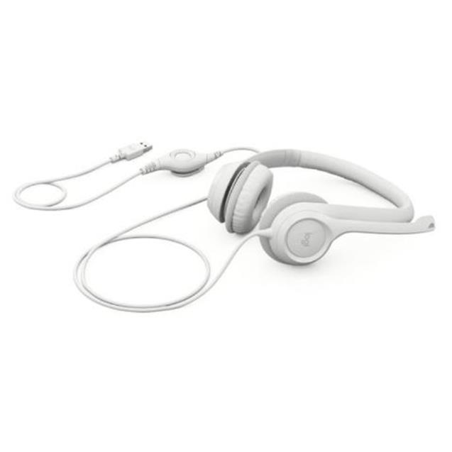 Auriculares. Logitech Confort/Usb White (H390)