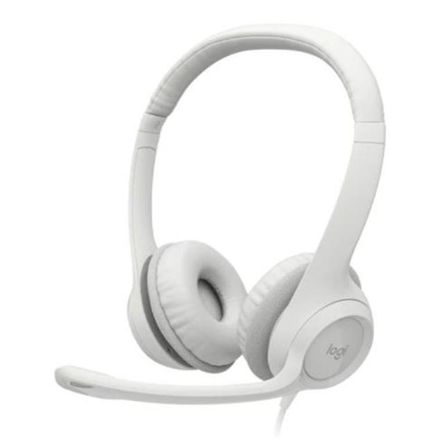 Auriculares. Logitech Confort/Usb White (H390)